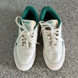 REEBOK Sneakers, White + Green (US 6)